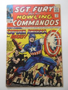 Sgt. Fury #13 (1964) Good+ Condition! Top Staple Loose