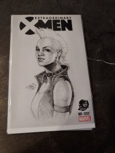 Extraordinary X-Men #1 Phantom Exclusive Siya Oum Sketch Variant (2016)