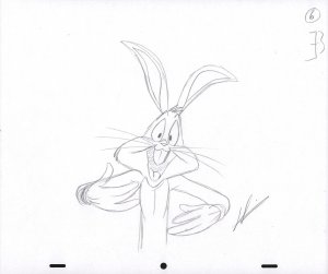 Bugs Bunny Animation Pencil Art - 6 - Excited