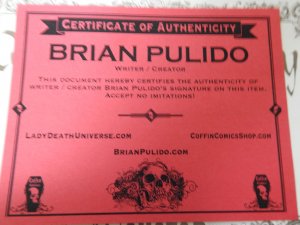 Lady Death/Shi #0 (2007) Emerald Green Foil Edition LDT 600 Signed W/ COA