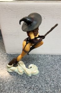 Simon Lorens Sexy Pin Up Witch 10 inch Resin Staute Signed. (loose)