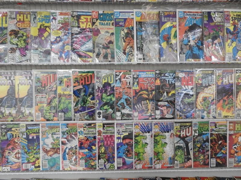 Huge Lot 160+ Comics W/ Hulk, Spider-Man, Star Wars, +More! Avg FN Condition!