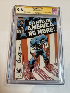 Captain America (1987) # 332 (CGC 9.6 SS) Signed Klaus Janson