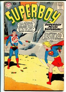 Superboy #80 1960-DC Comics-Supergirl-GOOD