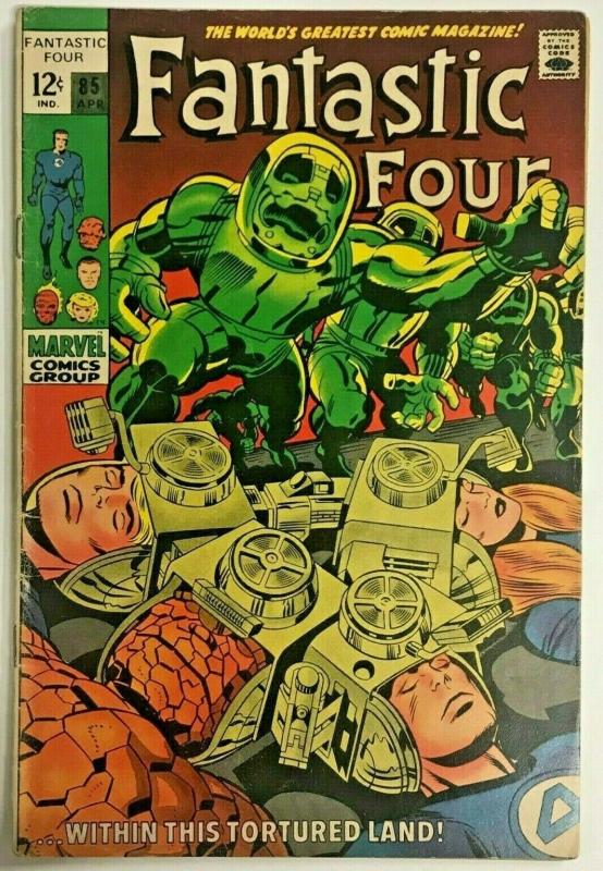 FANTASTIC FOUR#85 FN- 1969 MARVEL SILVER AGE COMICS