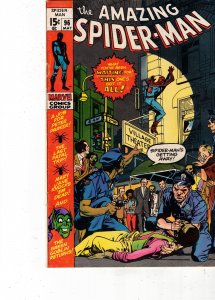 The Amazing Spider-Man #96 (1971) Rare No Comic's Code Stamp Drug Goblin...