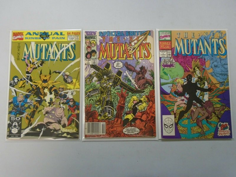 New Mutants lot 67 different #1-100 avg 8.0 VF (1983-91 1st Series)