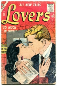 Lovers #82 1956- Atlas Romance Comic -Career Girl- Colletta cover G-