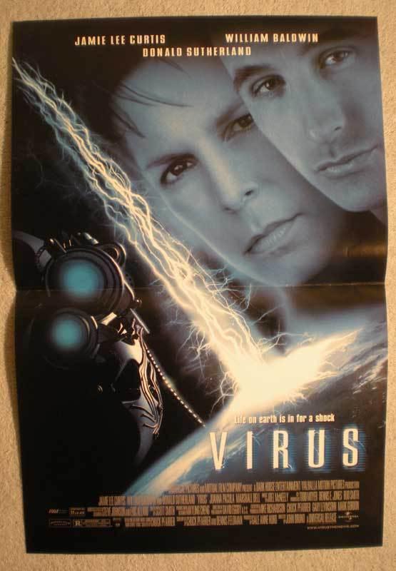 VIRUS Promo poster, Jamie Lee Curtis, 11x17, 1998, Unused, more Promos in store