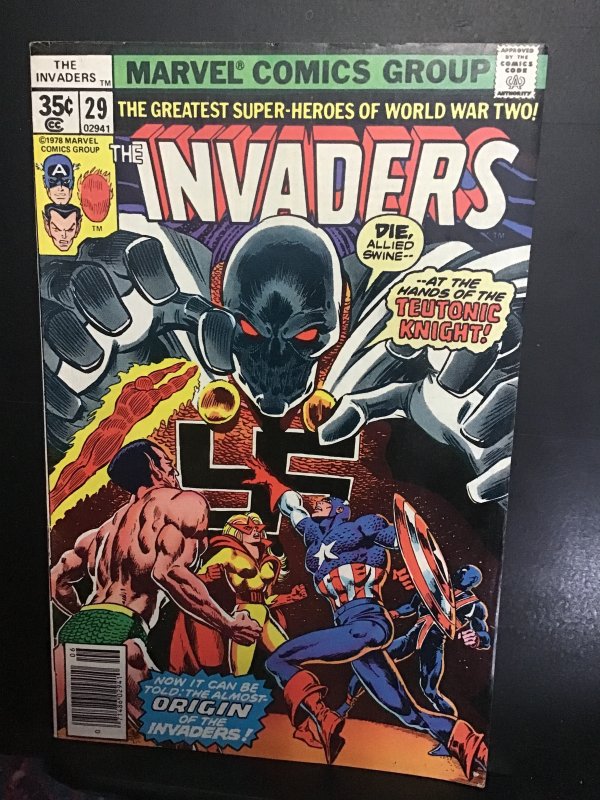 The Invaders #29  (1978) High-grade 1st Teutonic Knight key! VF/NM Wow!