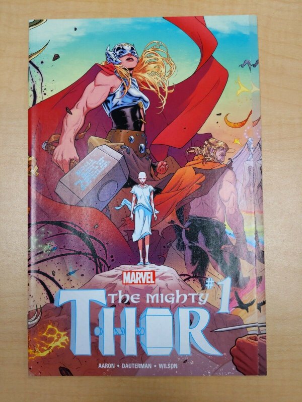 MIGHTY THOR 1 MARVEL COMIC JANE FOSTER MJOLNIR AARON DAUTERMAN WILSON 2015 NM