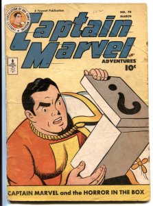 Captain Marvel Adventures #70  1947 - Fawcett  -G/VG - Comic Book