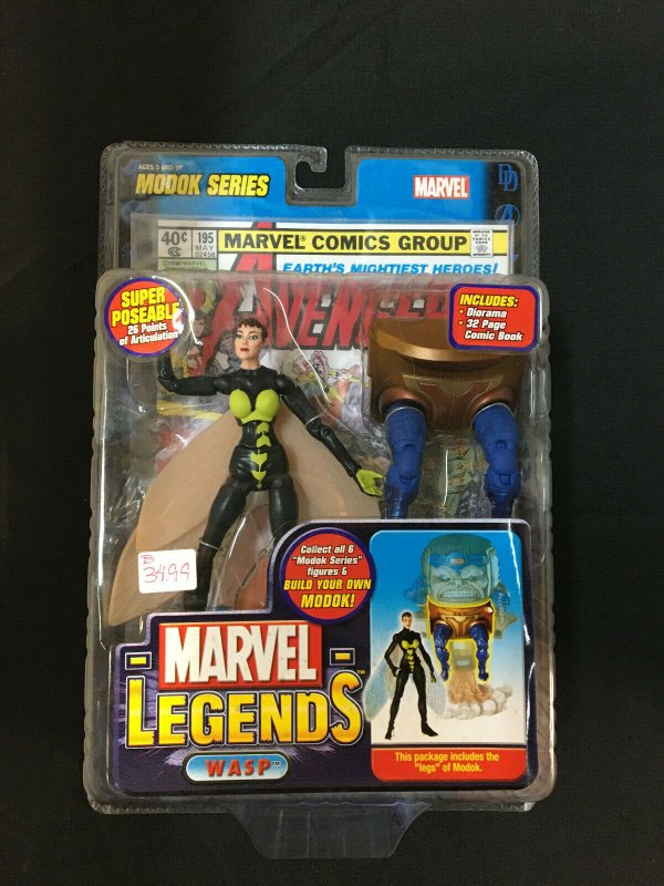 MARVEL LEGENDS WASP  VF/NM UNOPENED PACKAGE W/ MODOK LEGS