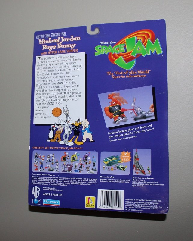 Michael Jordan Space Jam: Michael Jordan & Bugs Bunny Figure MOC  1996