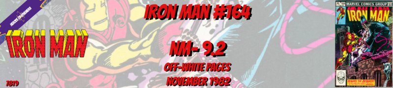 Iron Man 164 NM- 9.2 Marvel 1982
