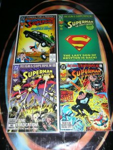 SUPERMAN IN ACTION COMICS (DC Comics), 1989-1997, 16 diff, 0, 640-740