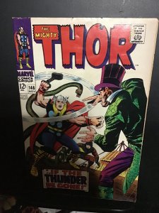 Thor #146 (1967) mid-grade Black Bolt Inhumans Origin key! Kirby art! FN Wow!