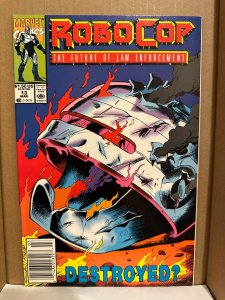 RoboCop #13 VF+ HTF NEWSSTAND (1991) Marvel Comics