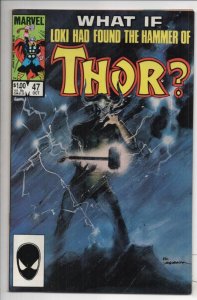 WHAT IF #47, NM, Loki found Thor's Hammer, Kelley Jones, 1984