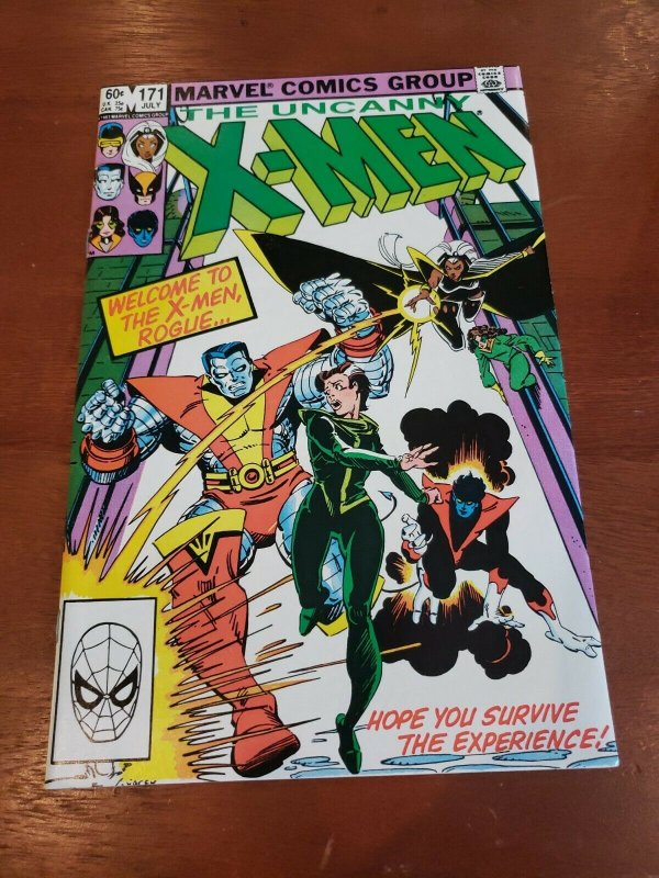 X MEN 171 Welcome to the Xmen Rogue!  White pages