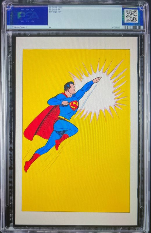 1992 DC Comics Action Comics #1 10 cent Cover, PSA Graded 9.4