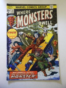 Where Monsters Dwell #32 (1974) FN Condition