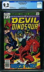 Devil Dinosaur #4 (1978) CGC 9.2 NM-