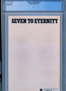 Seven To Eternity 1  CGC 9.8  Rick Remender! Jerome Opena!  Cover A