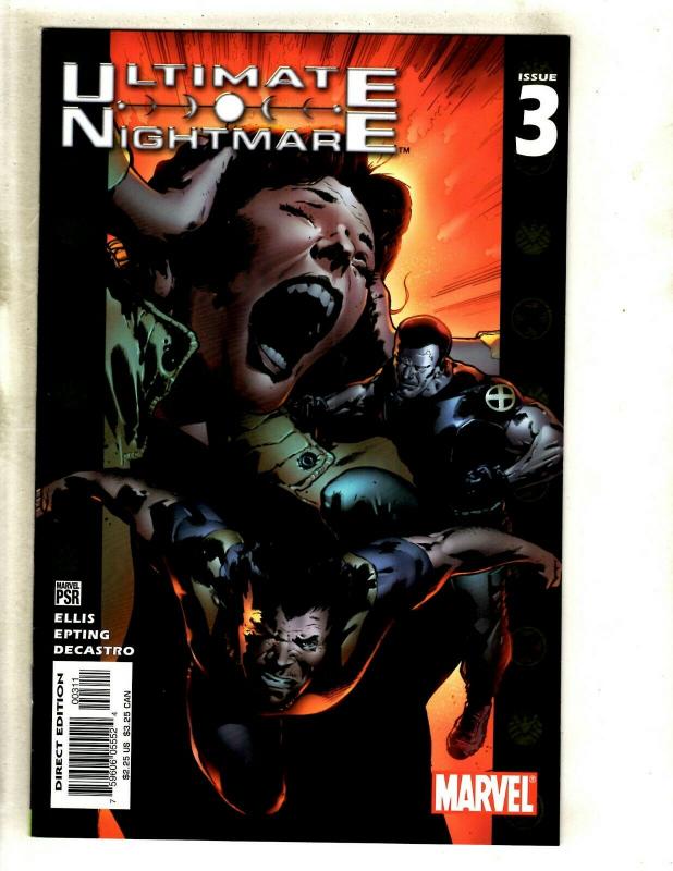 Lot Of 9 Ultimate Marvel Comic Books Nightmare #1 2 3 4 5 + Secret # 1 2 3 4 EK2