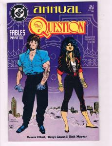 The Question Annual #1 VF DC Comics Fables Pt.3 Comic Book O Neil 1985 DE13