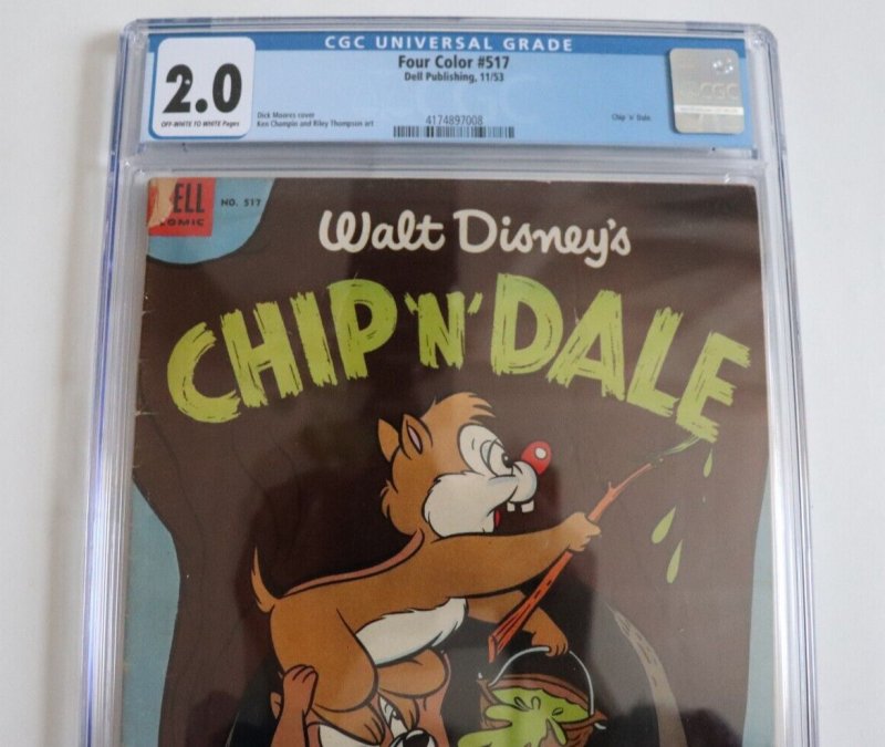 Four Color #517 CGC 2.0 Disney Chip 'N' Dale 1953