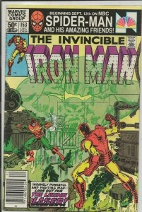 Iron Man #153 ORIGINAL Vintage 1981 Marvel Comics