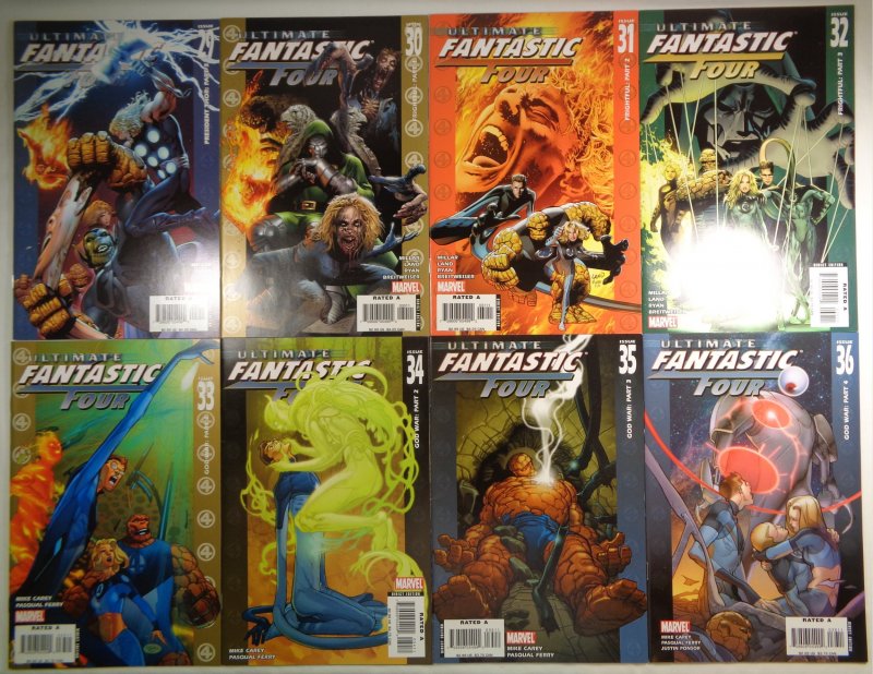 Ultimate Fantastic Four Lot #29 30 31 32 33 34 35 36 Early Marvel Zombies App