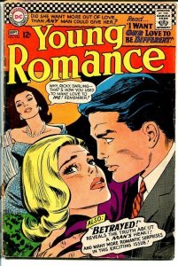 YOUNG ROMANCE #143 1966-DC ROMANCE-BETRAYED!-COOL VG