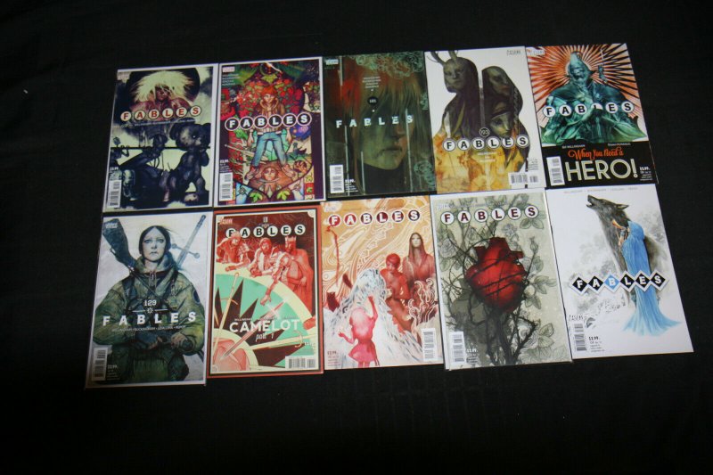 FABLES AND FAIREST MIXED LOT OF 121 COMICS... VF - NM