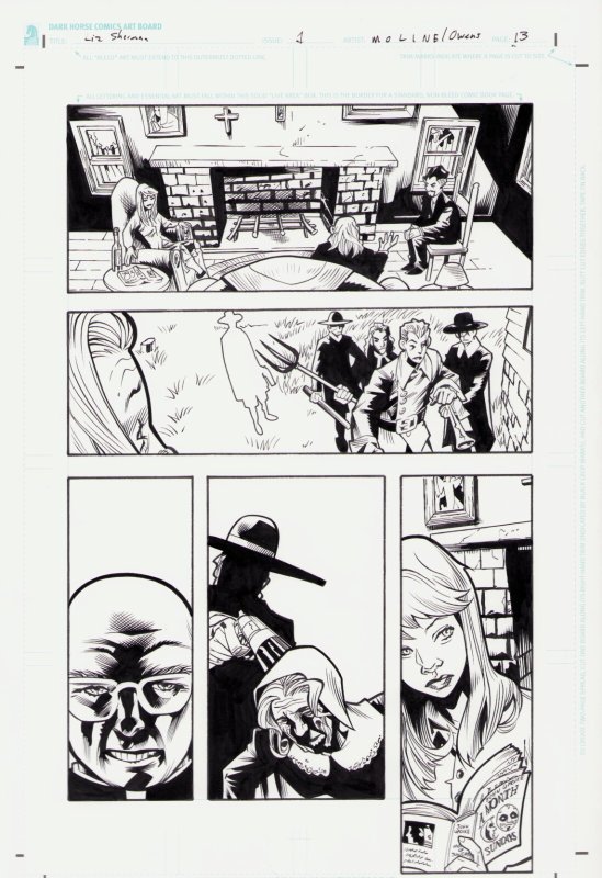 BPRD: Dead Remembered #1 Pg. 13 - INTERIOR PAGE - KARL MOLINE 2011 (HELLBOY UNI)