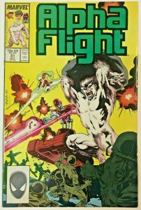 ALPHA FLIGHT#51 VF 1987 FIRST JIM LEE ART MARVEL COMICS