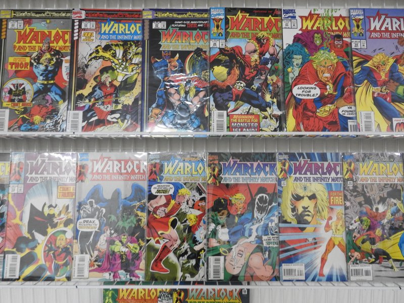 Warlock and The Infinity Watch #1-42 Complete Set! Beautiful VF-NM Avg Condition