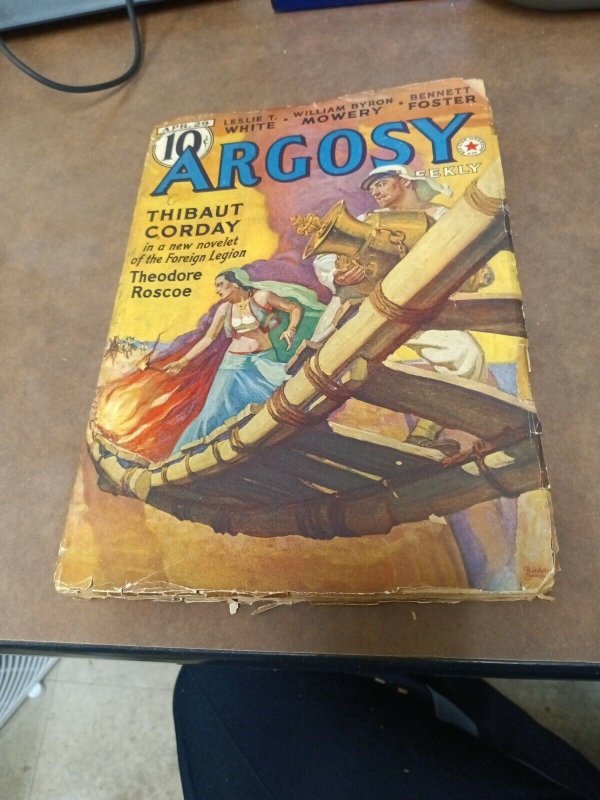 Argosy Pulp April 29 1939 Minions of the Moon Thibaut Corday Golden Age magazine