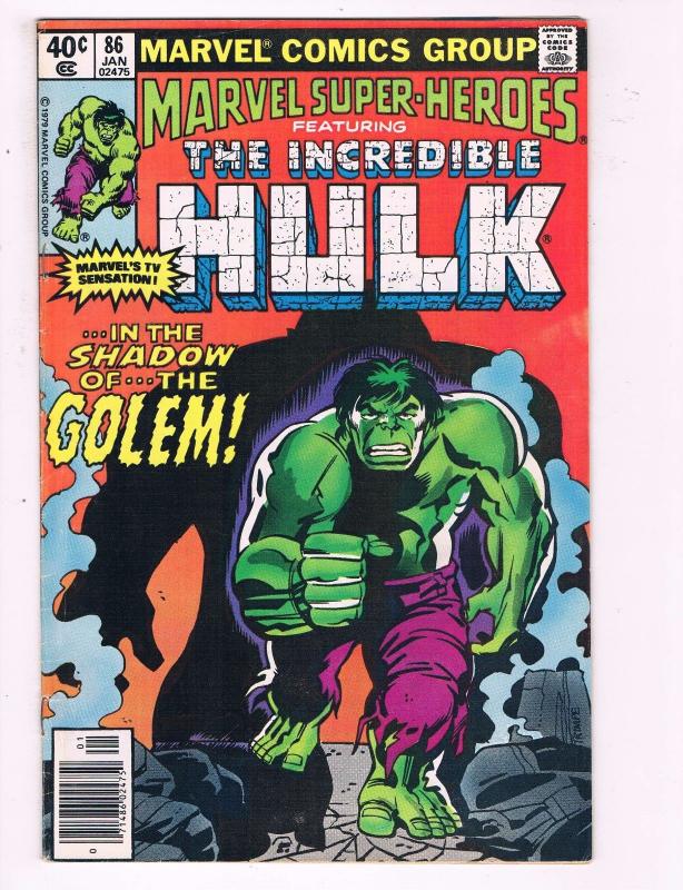 Marvel Superheroes Feat. The Incredible Hulk #86 VF Marvel Comics Group DE7