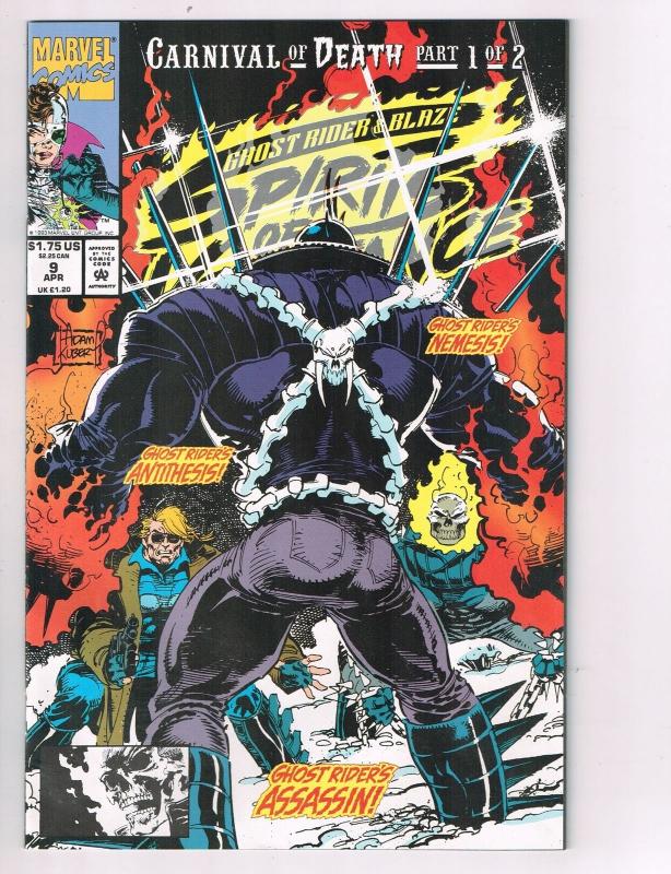 Spirits of Vengeance #9 Marvel Comic Book Blaze Ghost Rider Adam Kubert HH2 