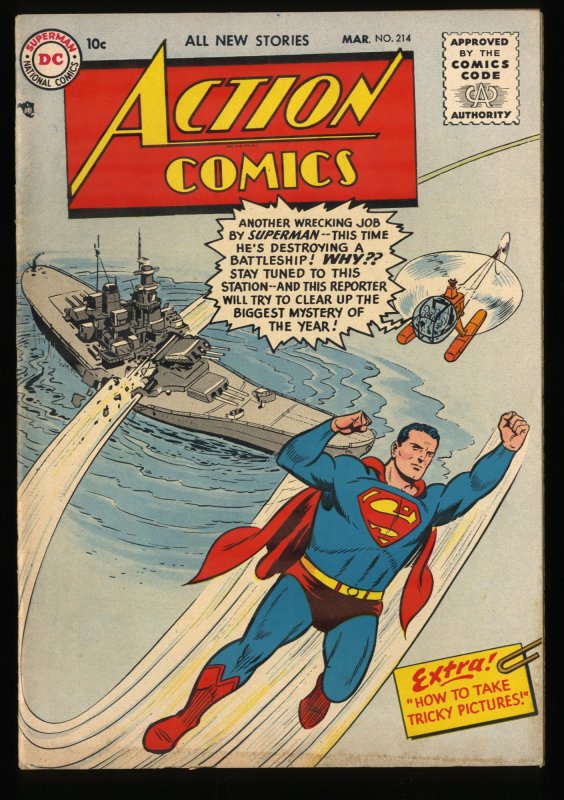 Action Comics #214 FN 6.0 Superman DC Comics DC Superman