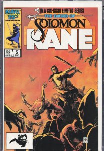The Sword of Solomon Kane #5 (1986) Solomon Kane