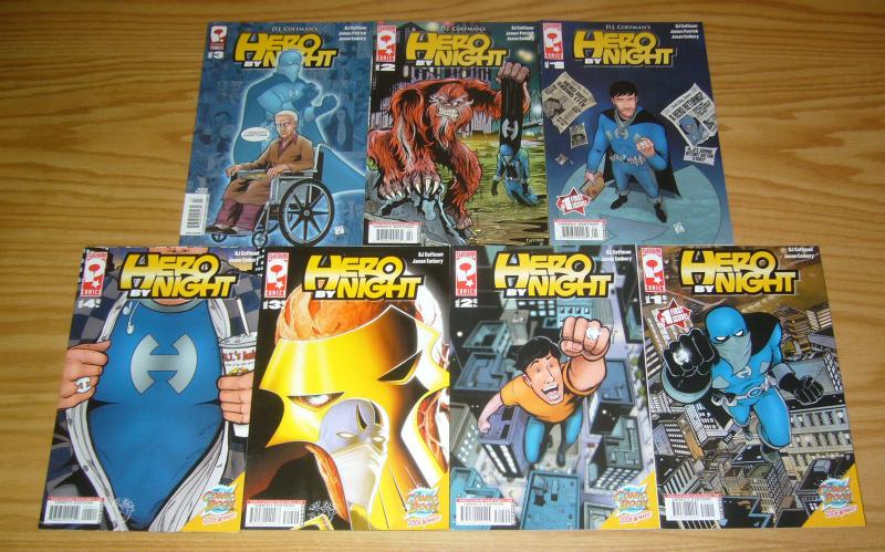 Hero By Night #1-4 VF/NM complete series + vol. 2 #1-3 dj coffman platinum comic