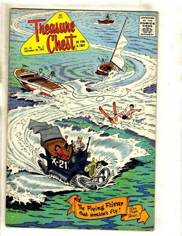 12 Treasure Chest of Fun and Fact Pflaum Comics Vol. 19 2 3 4 5 6 8 9 10 + JL34