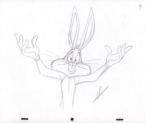 Bugs Bunny Animation Pencil Art - 9 - Exasperated