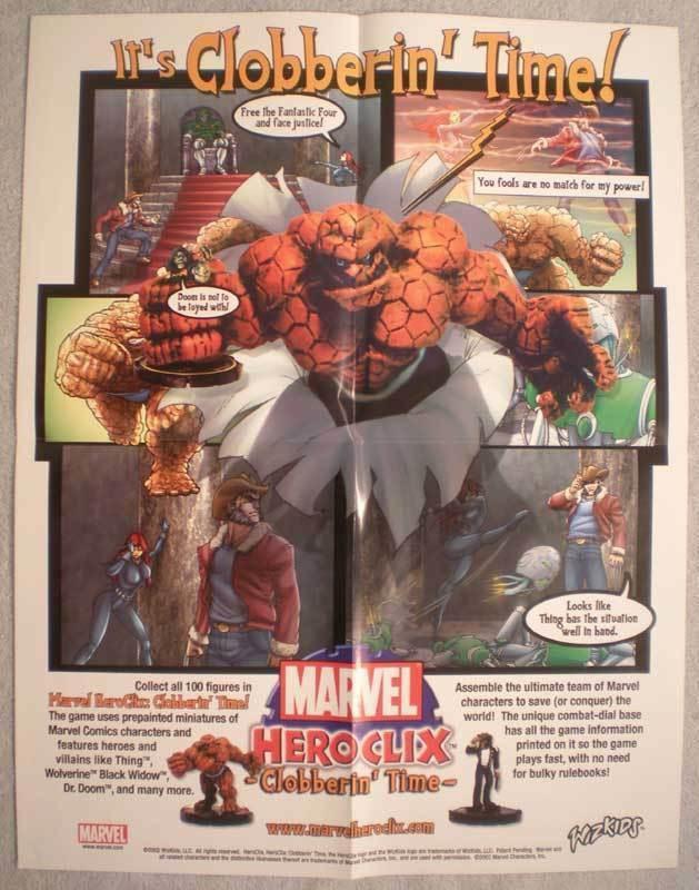 HERO CLIX Promo poster, 17 x 22, 2002, Unused, more in our store