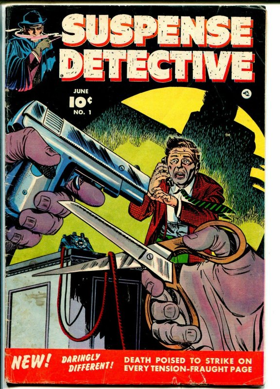 Suspense Detective #1 1952-Fawcett Golden Age rare comic VG 