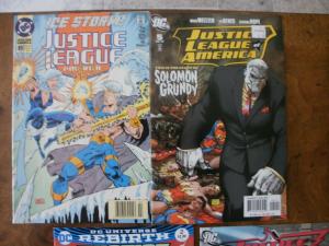 6 DC Comic Book: JUSTICE LEAGUE AMERICA #85 89 90 5 REBIRTH #2 SOCIETY #14