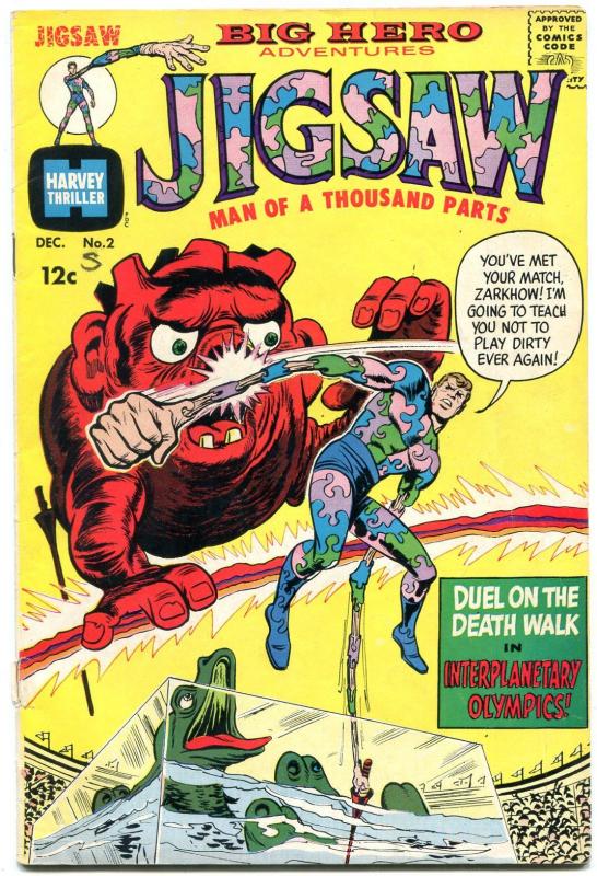 JIGSAW #2-HARVEY SUPER-HERO COMIC VG-